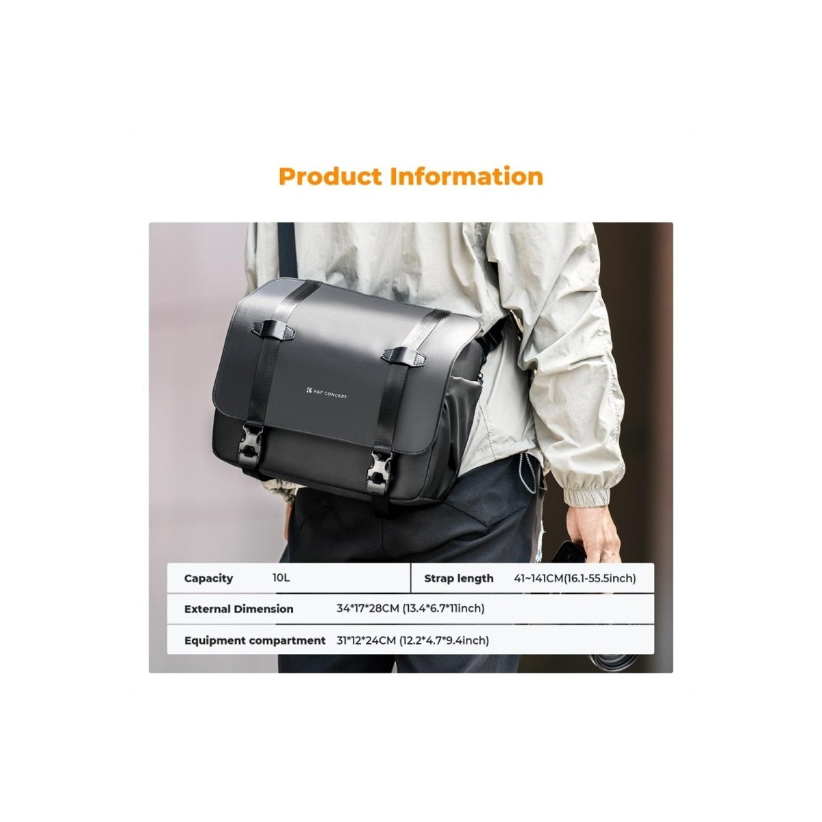 K&F Sling Bag 10L Urban Wander 10