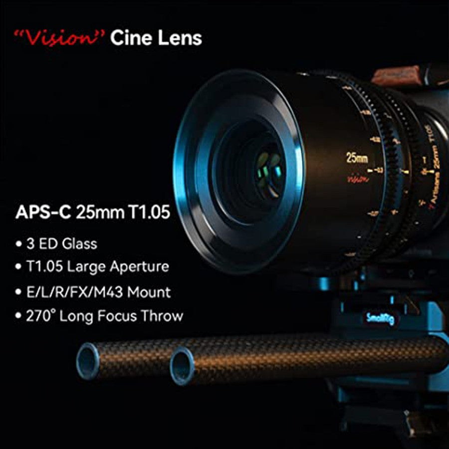 7Artisans 25mm T1.05 Cine Lens APS-C