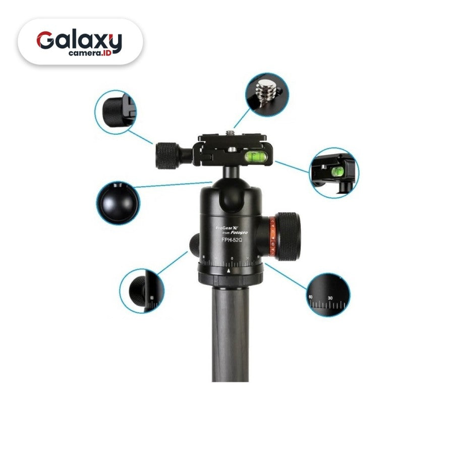 Tripod Kamera Fotopro X GO E XGO E Plus Carbon Tripod Garansi Resmi