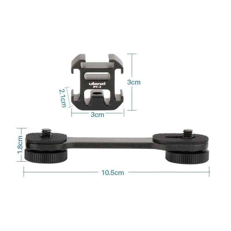 Ulanzi Triple Cold Shoe Extension Bracket PT-3