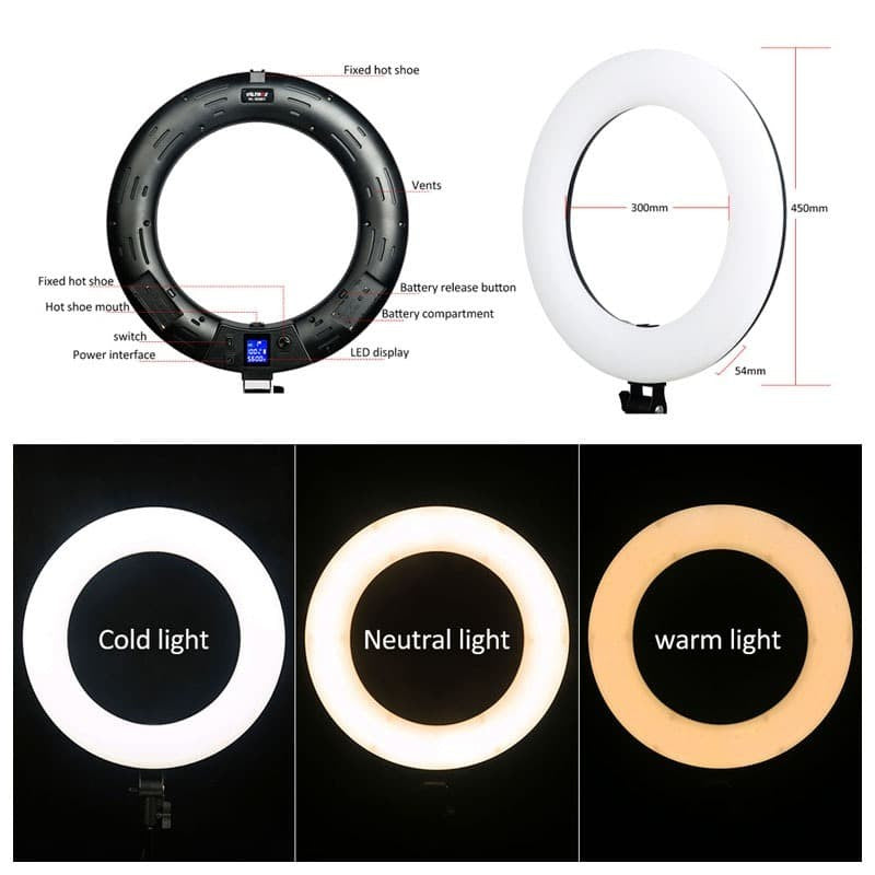 Ring Light Viltrox VL-600T