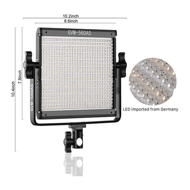 GVM LED 560AS 2 Kit Bi Color Video Light