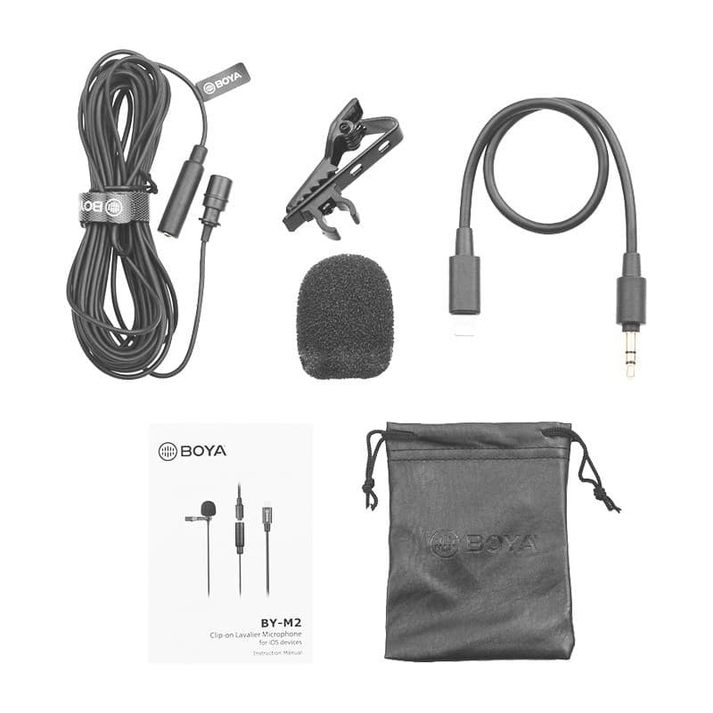 Boya BY-M2 Clip-On Lavalier Mic For Lighting