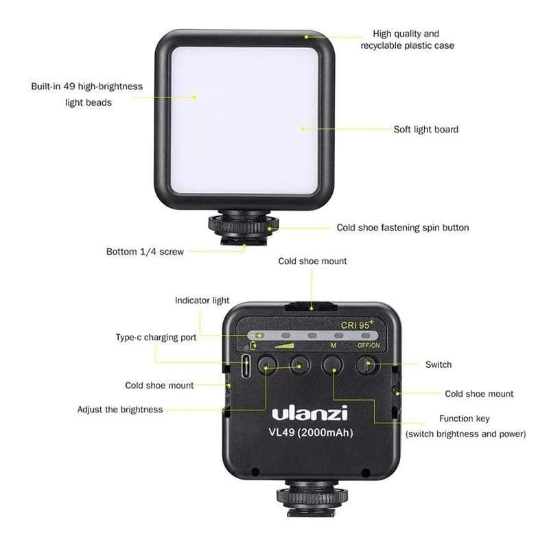 Ulanzi VL49 Mini LED Video Light