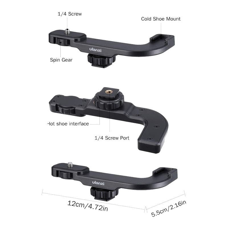 Ulanzi PT-8 Hot Shoe Extention Mount Bracket