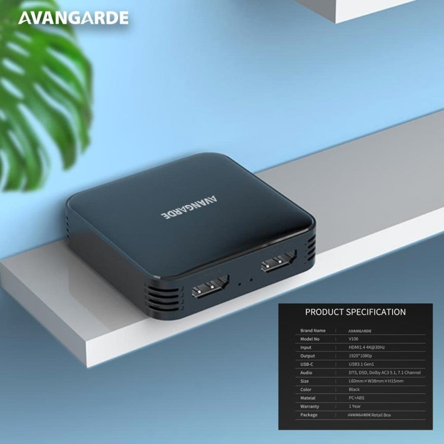 Avangarde HDMI Capture Card & Live Broadcasting