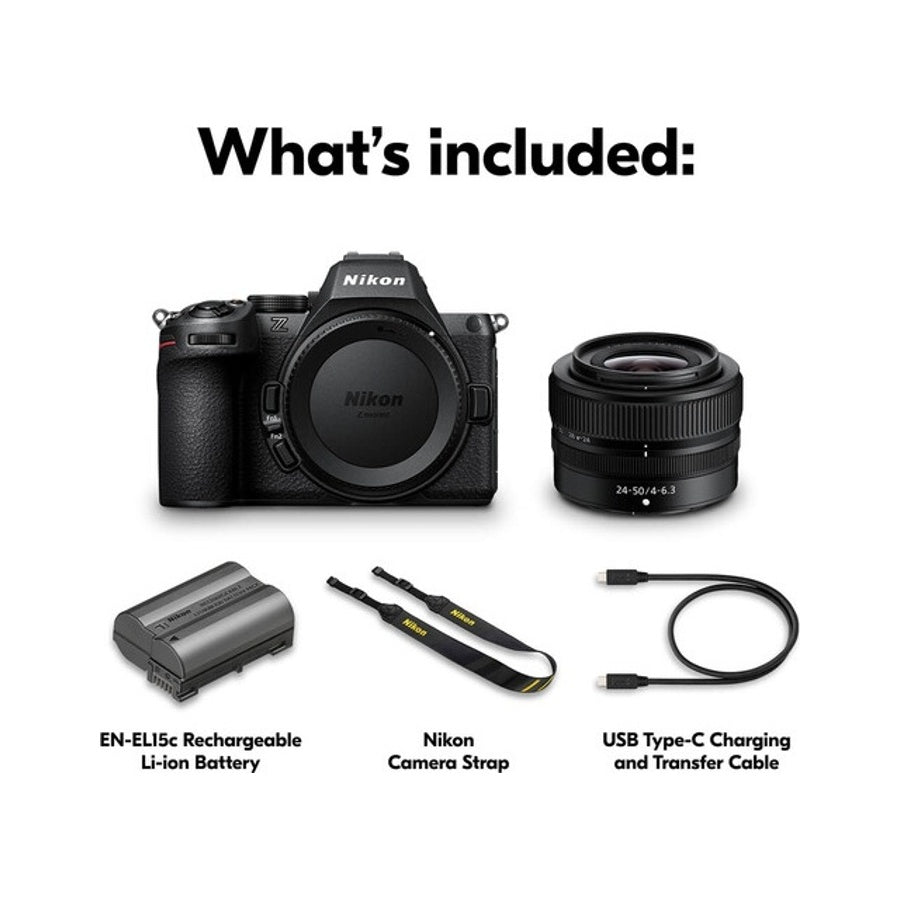 Nikon Z5 II Mirrorless Camera with 24-50mm F4-6.3 Lens