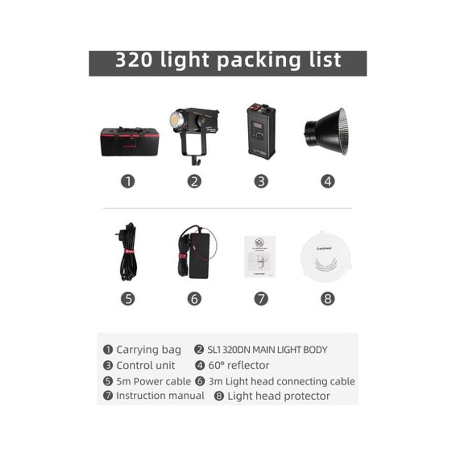 IFOOTAGE ANGLERFISH SL1 320DN LED Video Light 320 Watt iFootage SL 1 320 DN Flash Studio Lighting