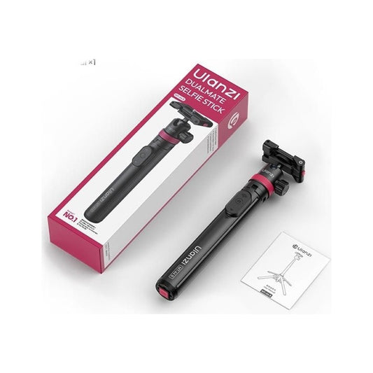 Ulanzi MT-44B 2nd Generation 2-in-1 Selfie Stick Tripod with Dual Camera Setup for Camera & Smartphone