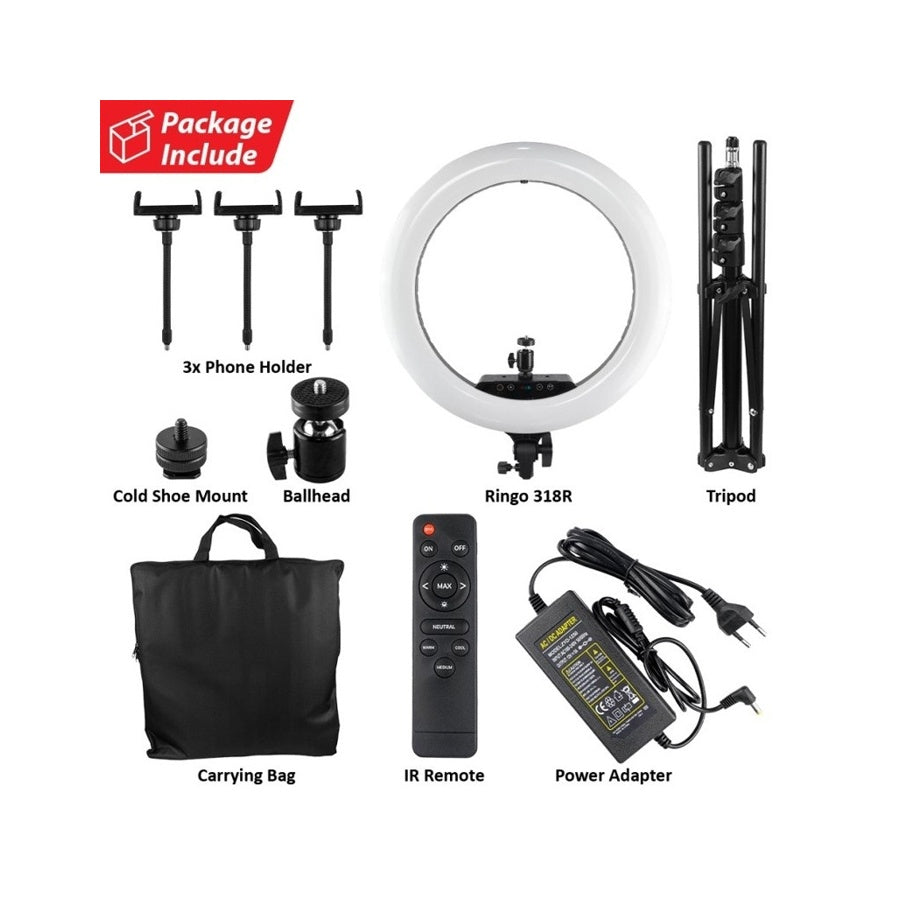 Takara Ringo 318 Ring Light RGB - Color Video Lampu LED Garansi Resmi