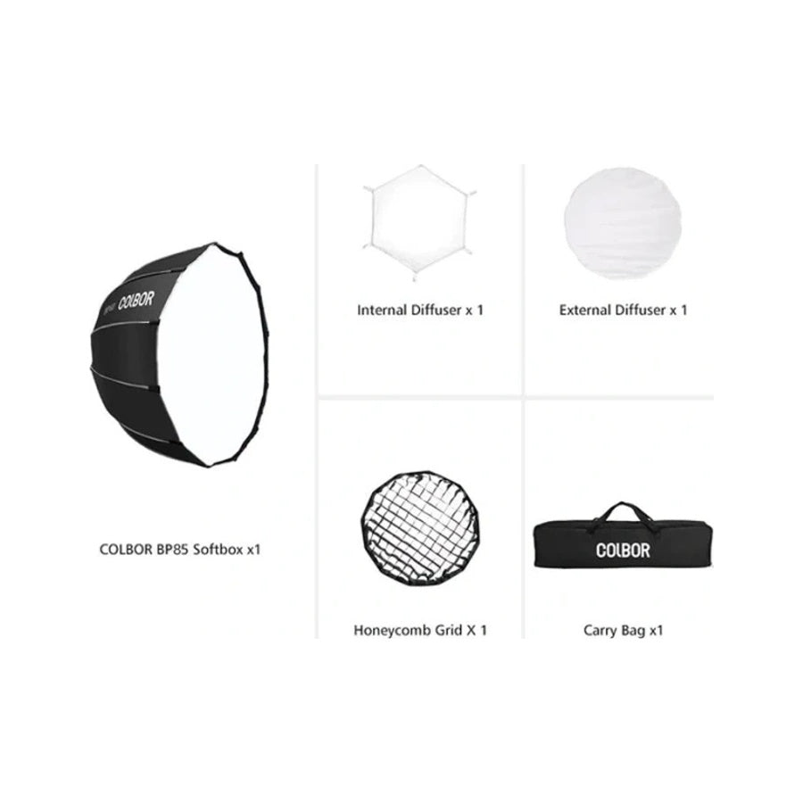 Colbor Softbox BP85 Bowens Parabolic Honeycomb