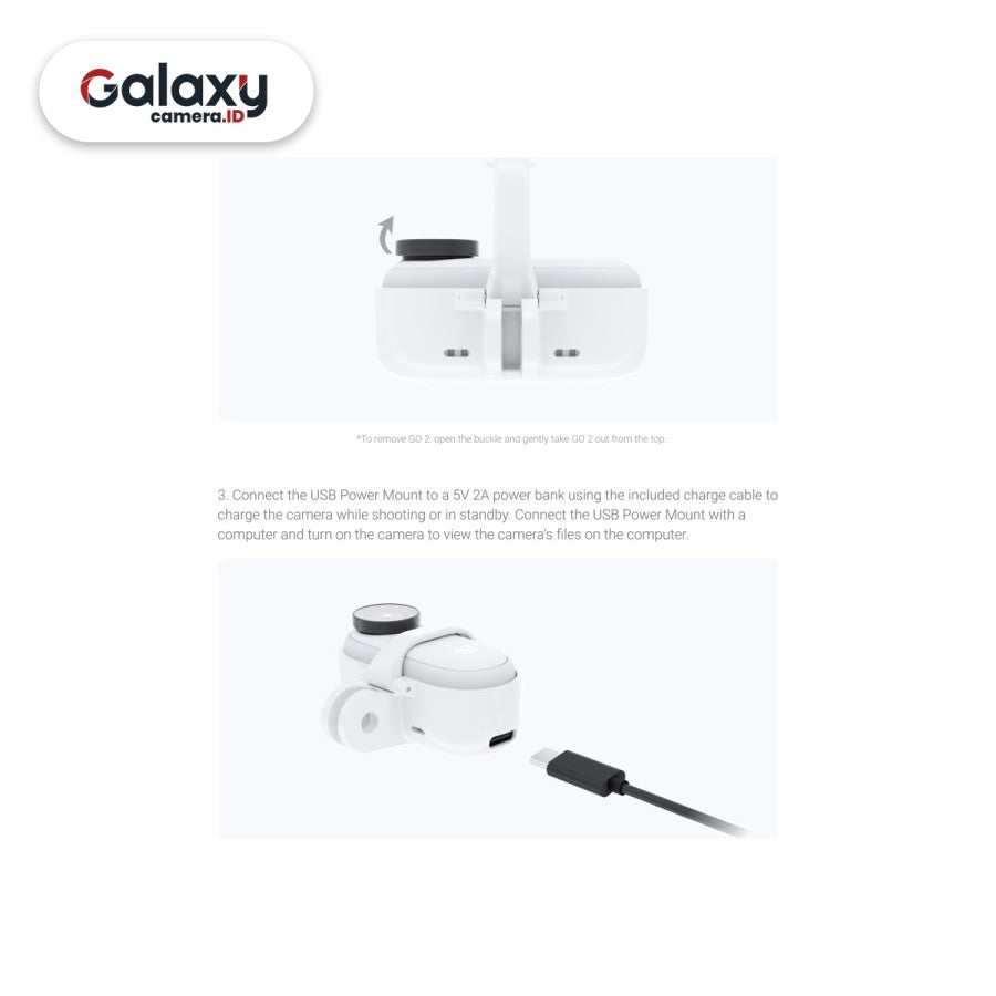 Insta360 GO 2 USB Power Mount Original