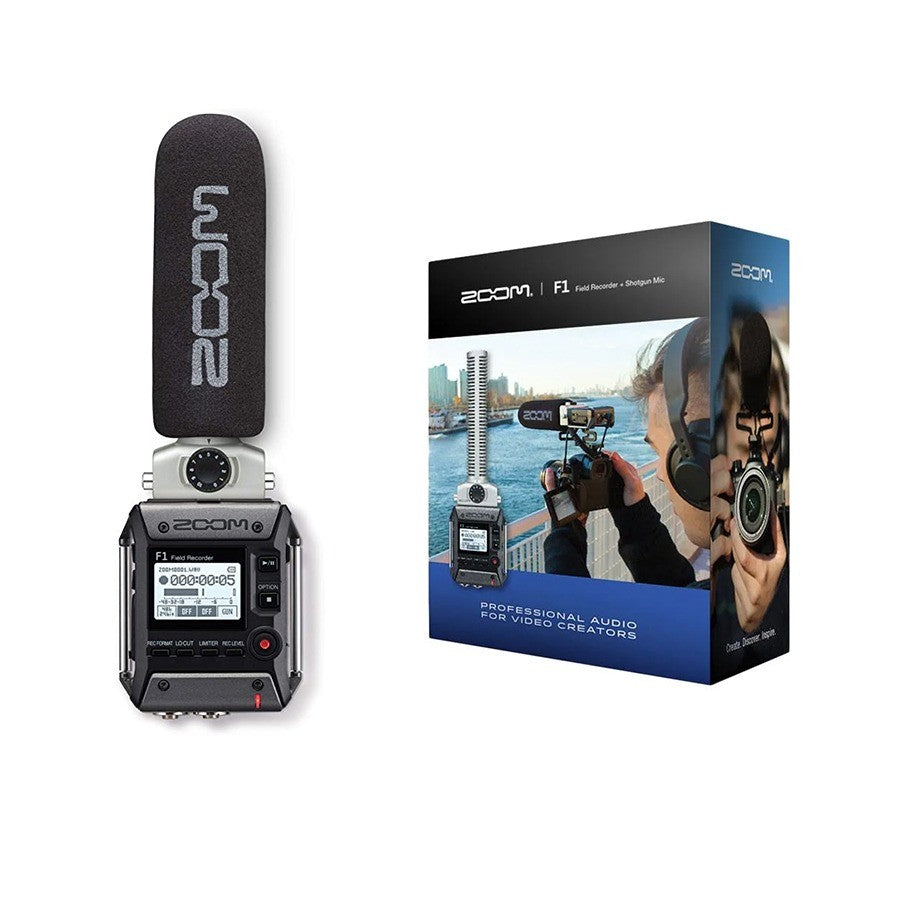 Zoom F1 Field Recorder with Shotgun Microphone