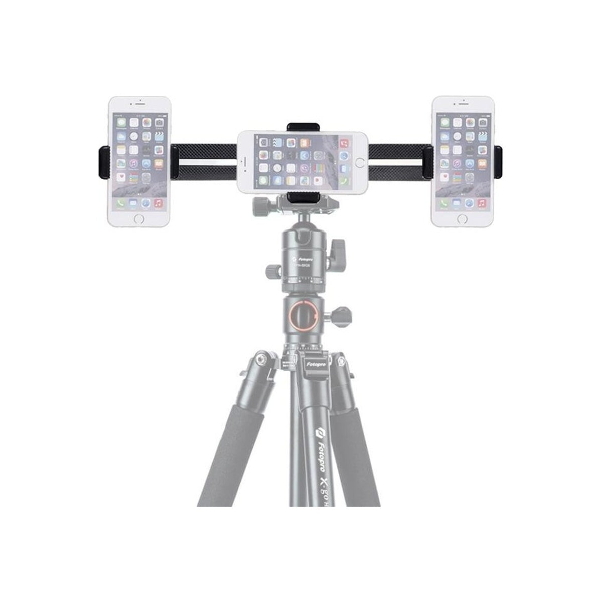 Fotopro 3CH Live Phone Holder Triple Mount for Multi-Angle Mobile Shooting