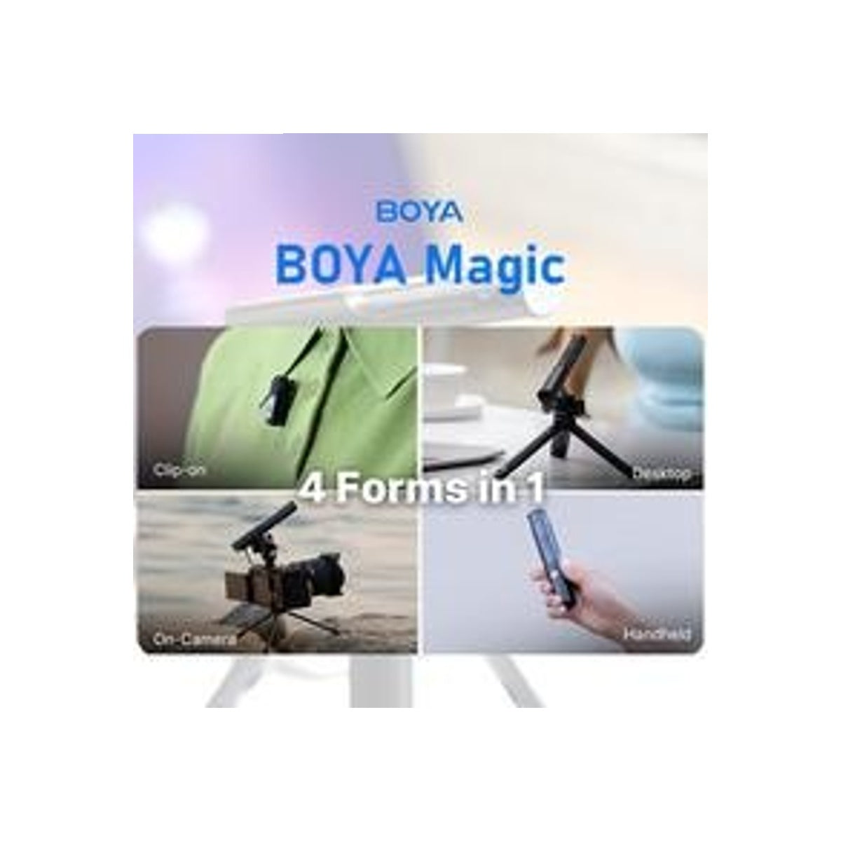 Boya Magic System Microphone All In One AI Powered Mic Wireless Transformable Shotgun