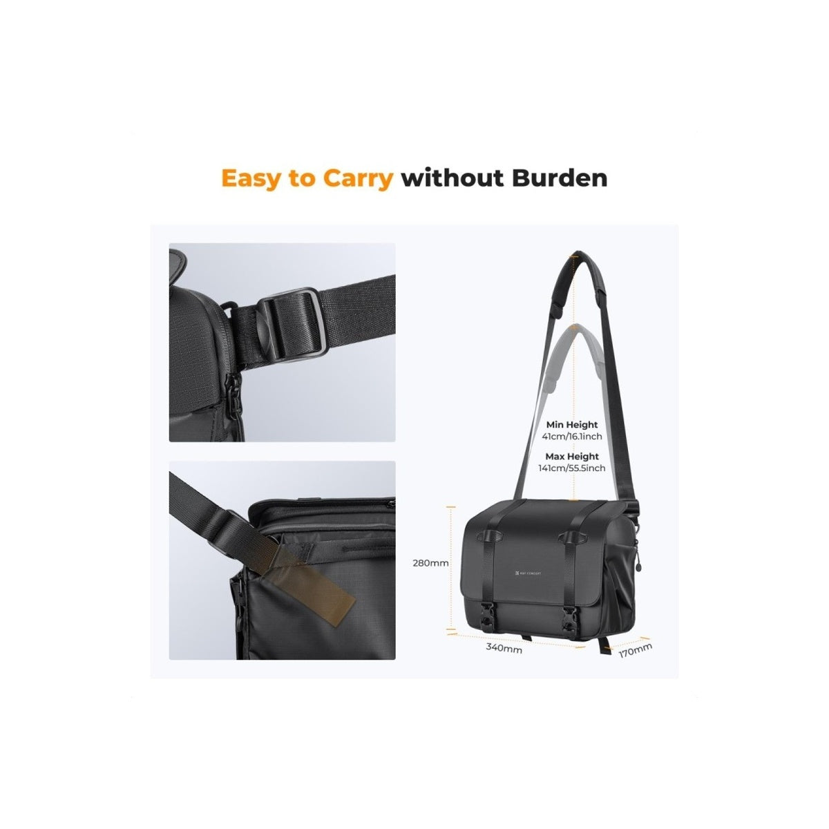 K&F Sling Bag 10L Urban Wander 10
