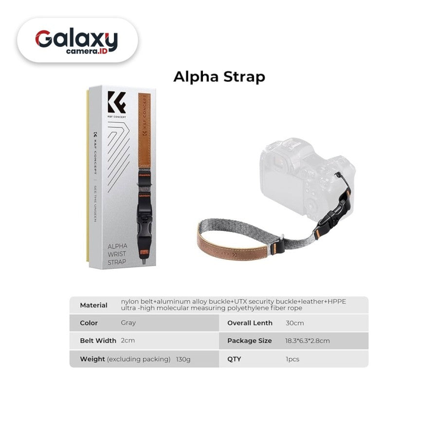 KNF Concept Wrist Strap Camera K&F Tali Strap Kamera Ori (KF13.116)