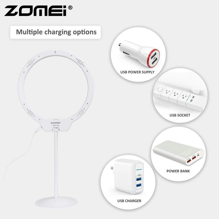 Zomei ZM-128 10.5" Pink LED Ring Light