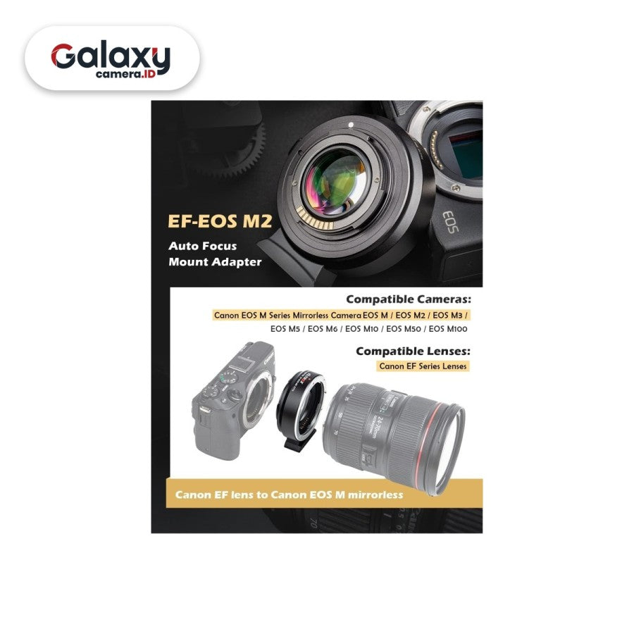 Viltrox Mount Adapter Speed Booster EF-EOS M2 For Canon Mirrorless