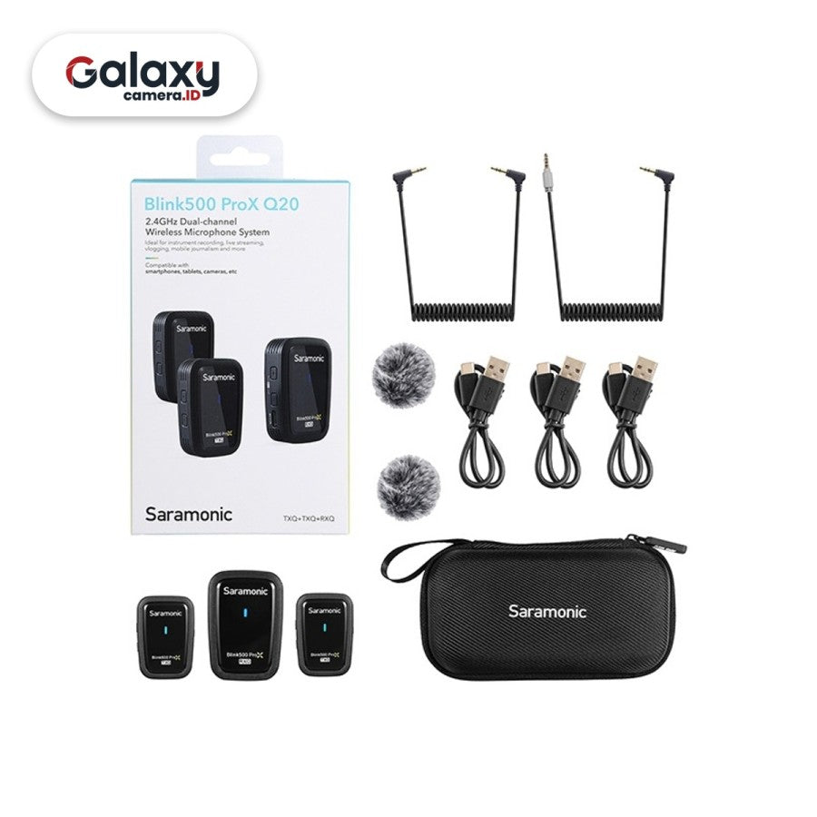 Saramonic Blink 500 PRO X Q20 Wireless Microphone PROX Q20 Resmi