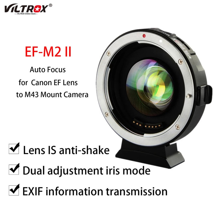 Viltrox Mount Adapter Speed Booster EF-M2 II For Canon Mirrorless