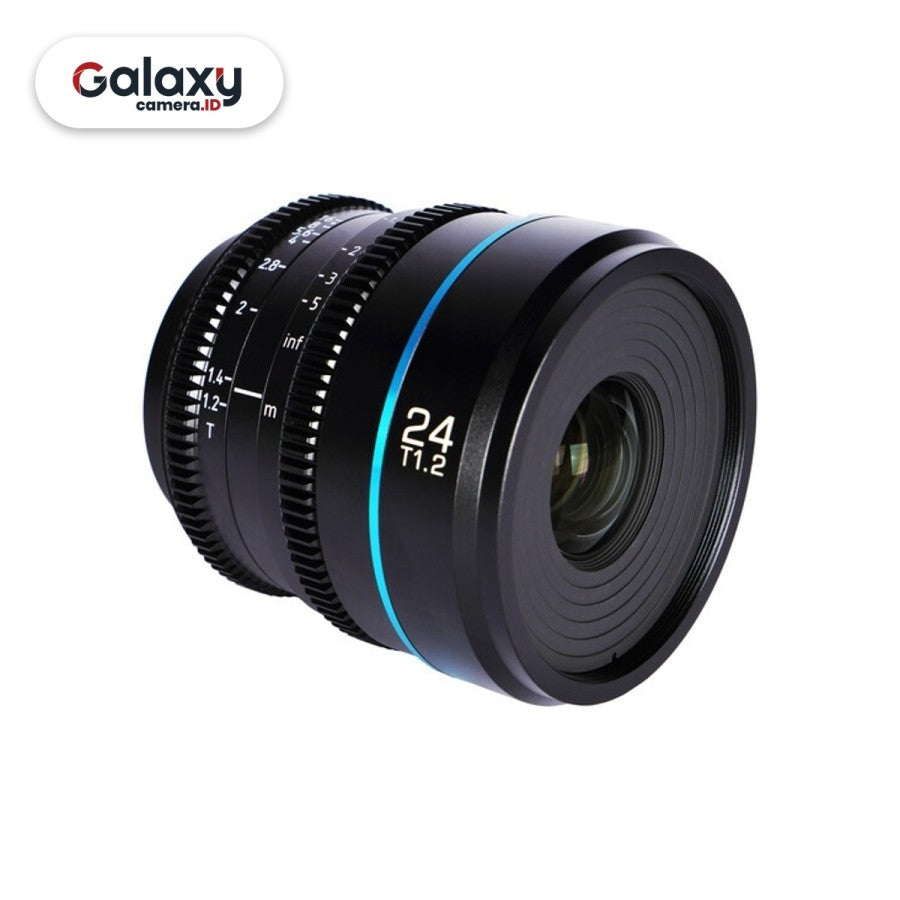Lensa SIRUI Nightwalker 24mm T1.2 S35 Manual Focus Cine Lens Resmi