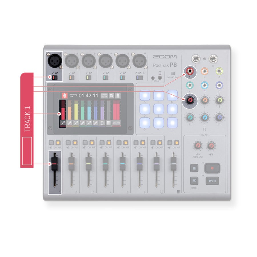 Zoom PodTrak P8 Portable Multitrack Podcast Recorder