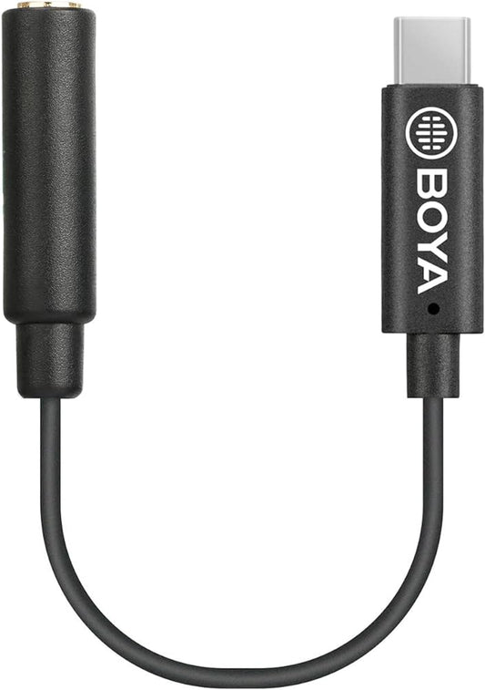 Boya BY-K4 3.5mm TRS Female to Type-C Male Audio Adapter