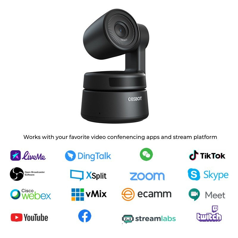 OBSBOT Tiny AI-Powered PTZ Webcam