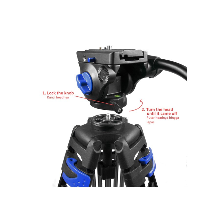 Takara Hydro A16 Professional Video Tripod