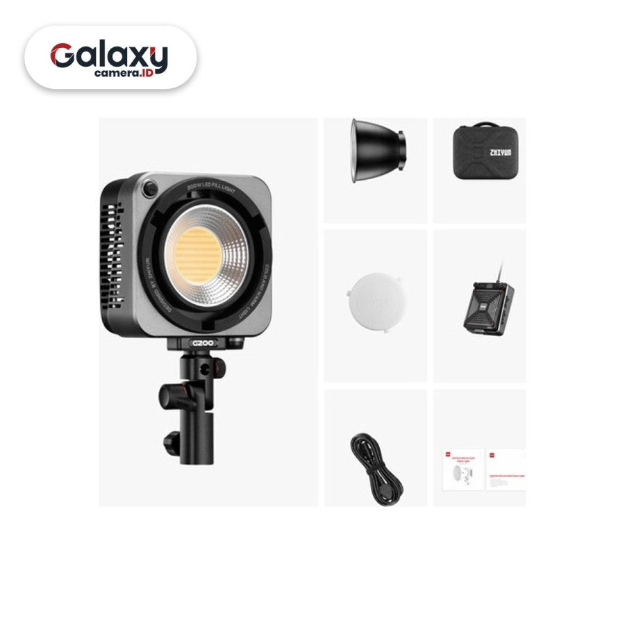 Zhiyun Molus G200 200W Lampu Studio Light Spotlight G 200 LED Resmi
