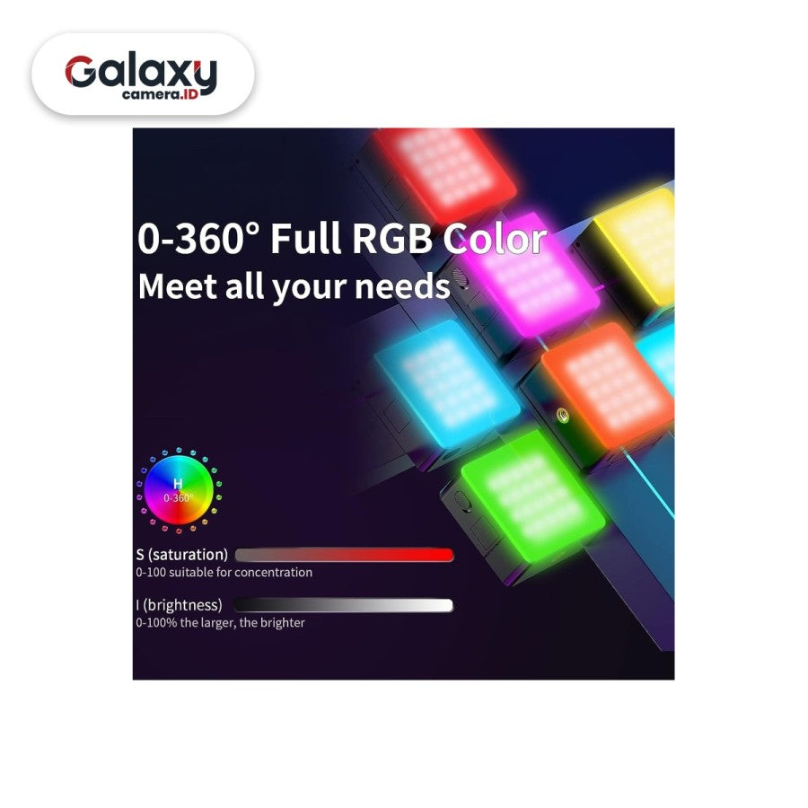 Ulanzi VL49 Pro Full Color Mini RGB LED Video Light VL 49 Resmi