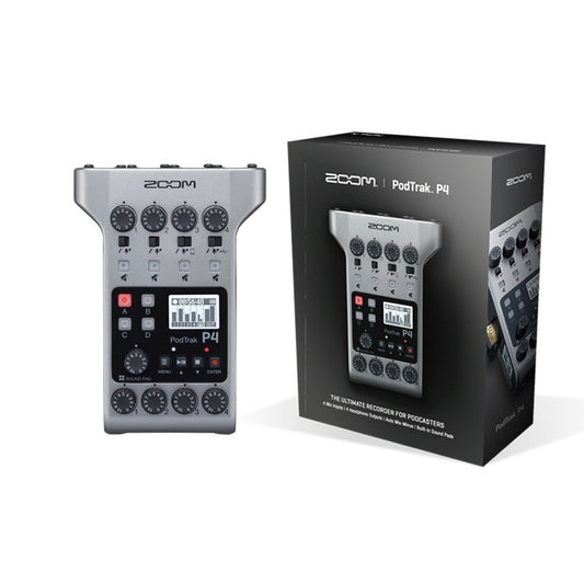 Zoom PodTrak P4 Portable Multitrack Podcast Recorder