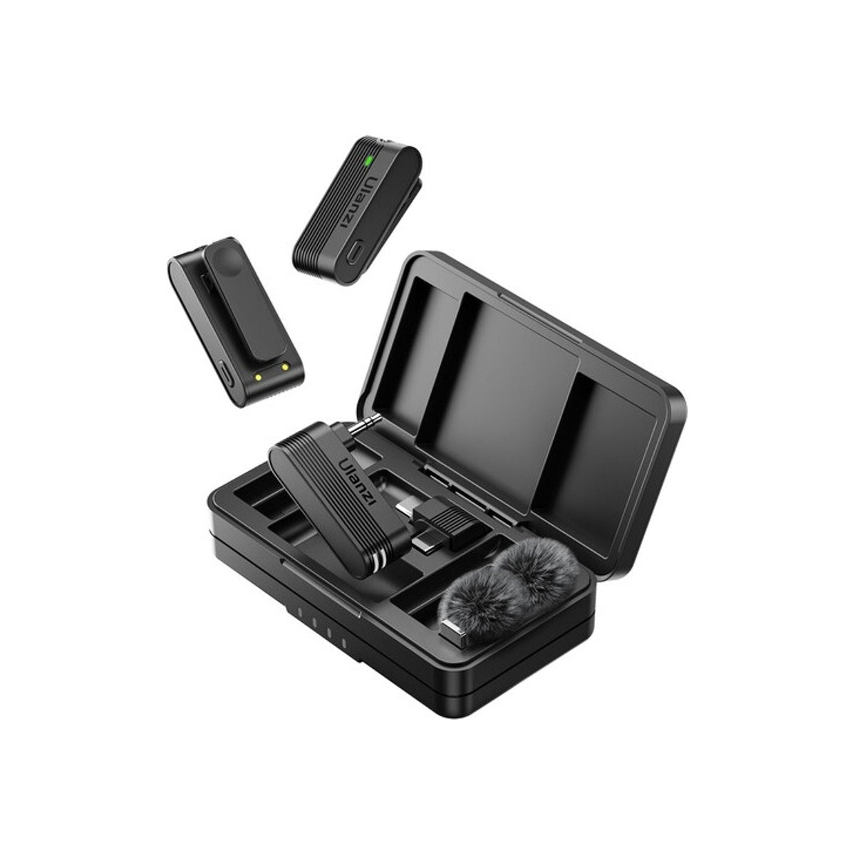 Ulanzi A100 Dual Wireless Lavalier Microphone for Camera & Smartphone
