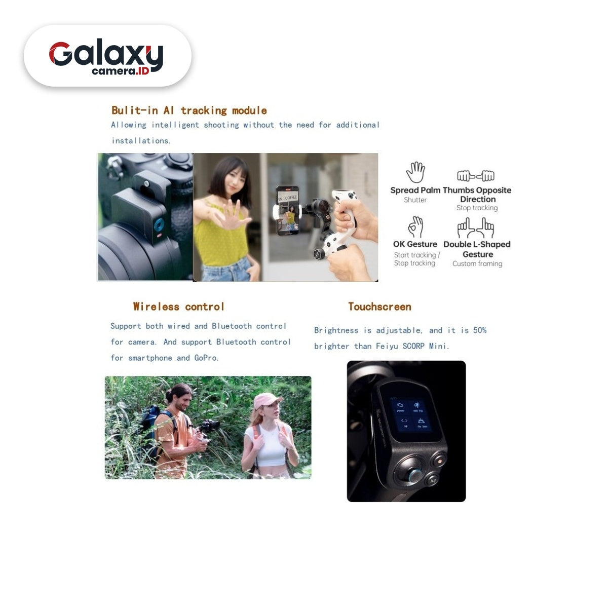 Feiyu SCORP Mini 2 Combo Kit Gimbal Stabilizer