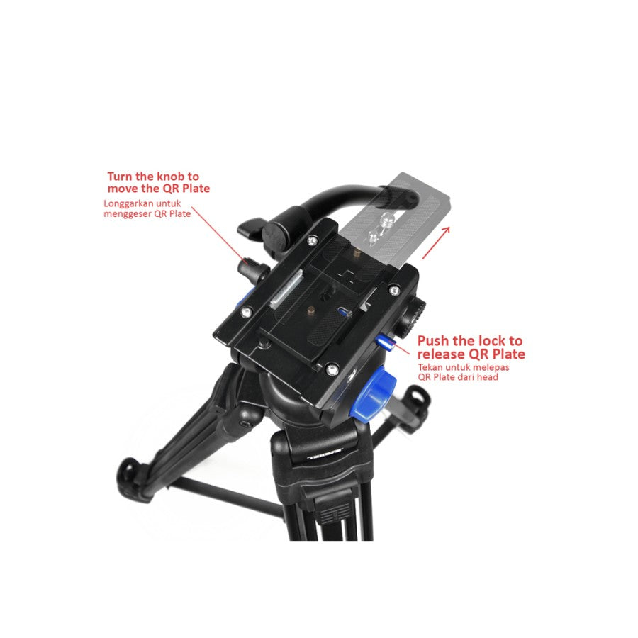 Takara Hydro A16 Professional Video Tripod