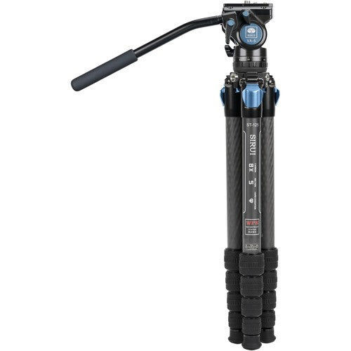SIRUI ST-125 Kit ST-10X Carbon Fiber 5 Sections Tripod Kamera Resmi
