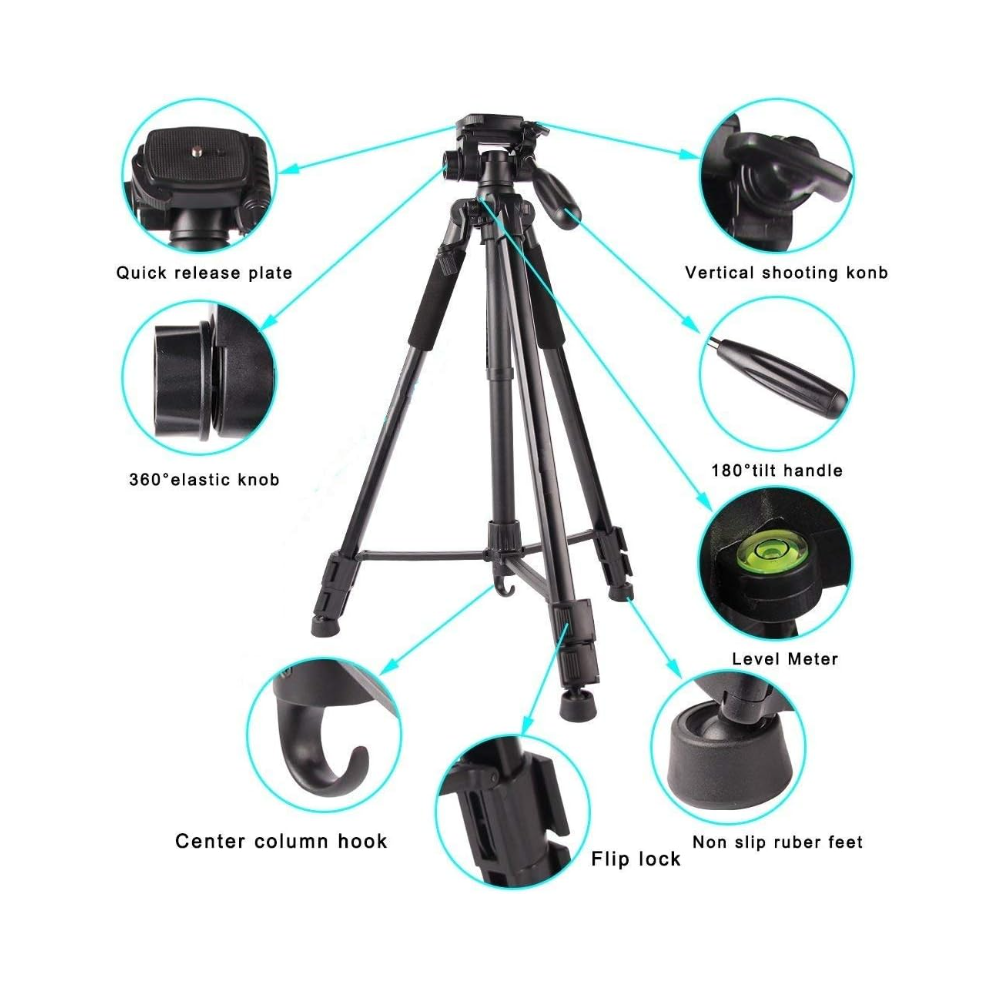 Fotopro S3 Photo Tripod Black
