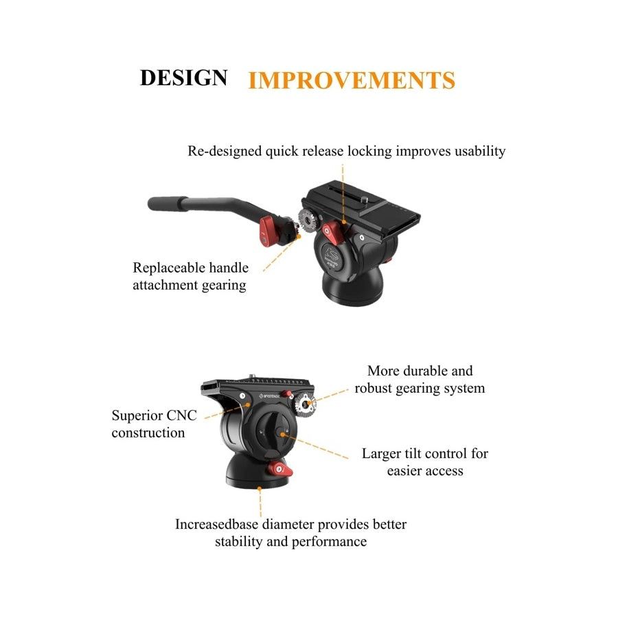 Ifootage Komodo K5S Fluid Head Tripod Monopod Camera