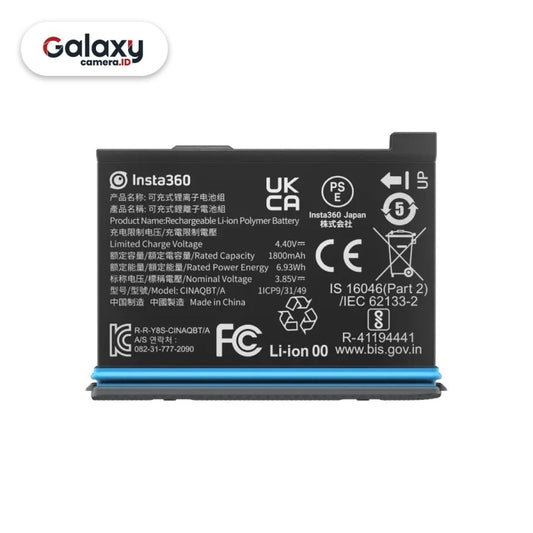 Insta360 ONE X3 Rechargeable Battery 1800mAh Baterai ONE X 3 Original