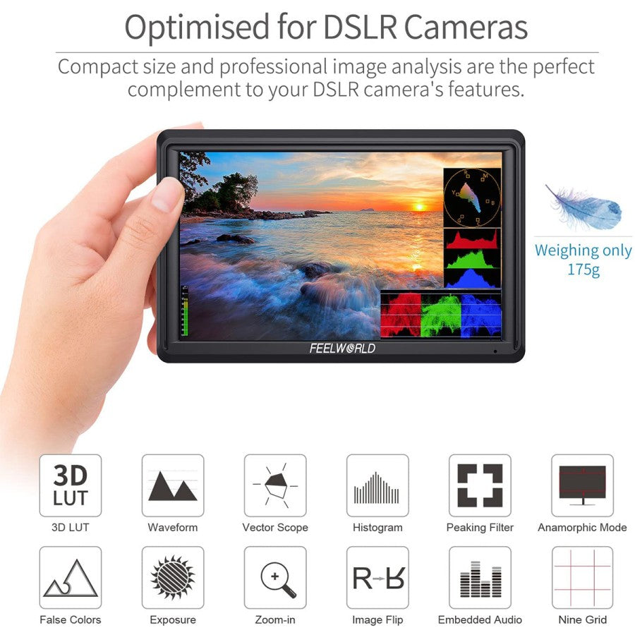 FeelWorld FW568 5.5-inch DSLR Camera Field Monitor