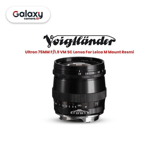 Voigtlander Ultron 75MM F/1.9 VM SC Lensa For Leica M Mount Resmi
