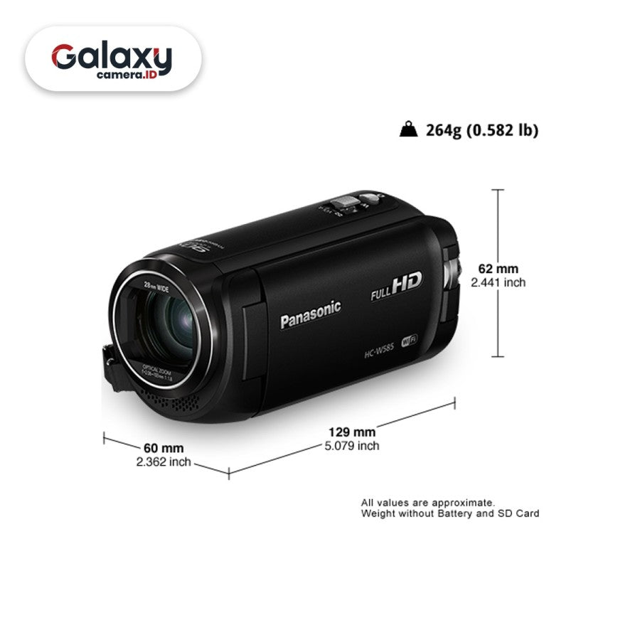 Panasonic HC-W585 W 585 Camcorder Full HD Handycam Garansi Resmi