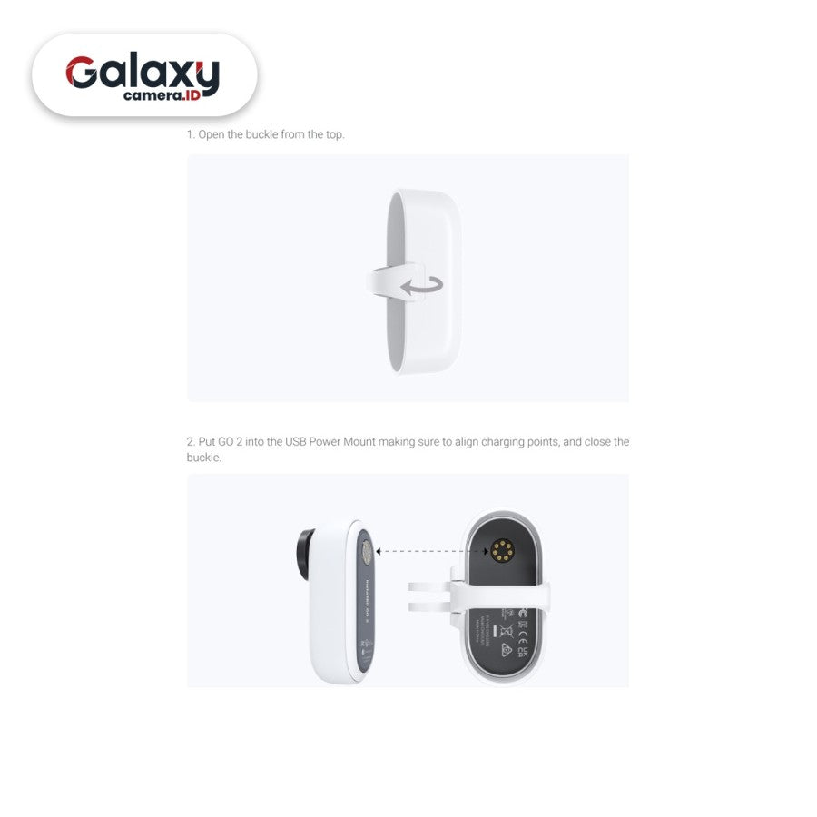 Insta360 GO 2 USB Power Mount Original