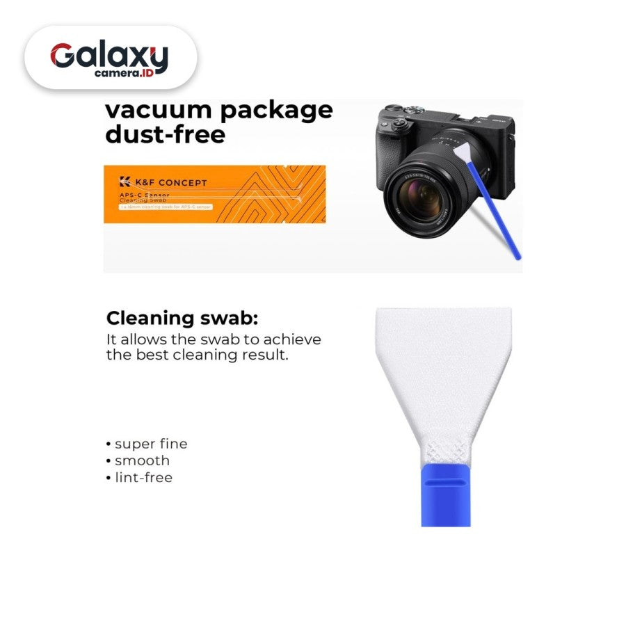 K&F Concept 16mm APS-C Camera Sensor Cleaning Swab Kit KNF Original