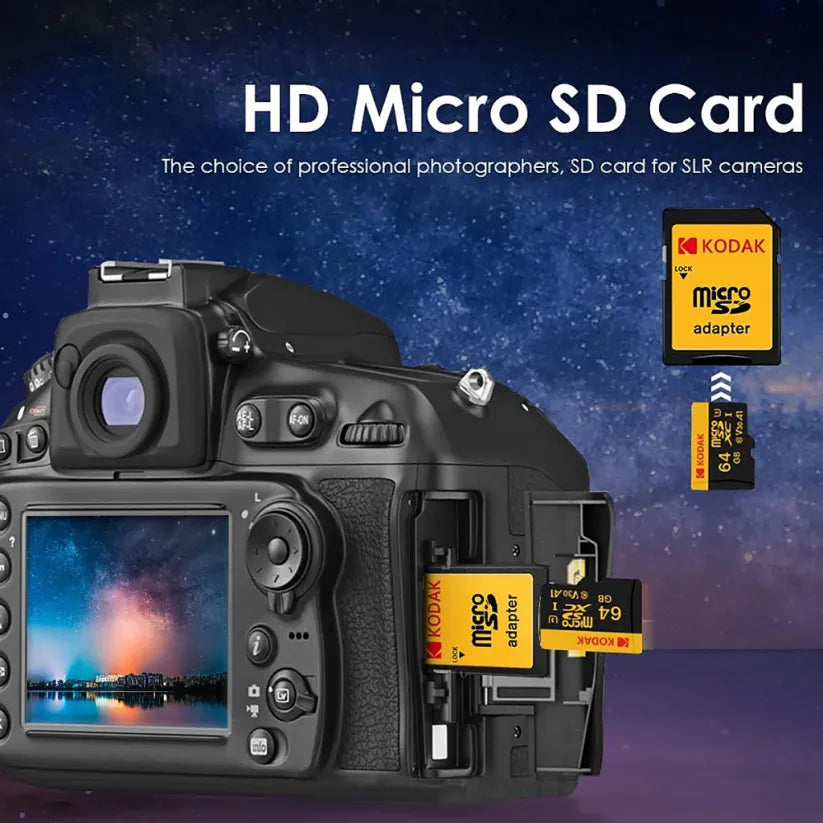 Kodak mSd U3/V30 64 Gb with adapter