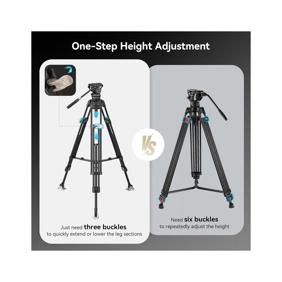 SmallRig 3989 FreeBlazer Heavy-Duty Carbon Fiber Tripod Kit AD-100