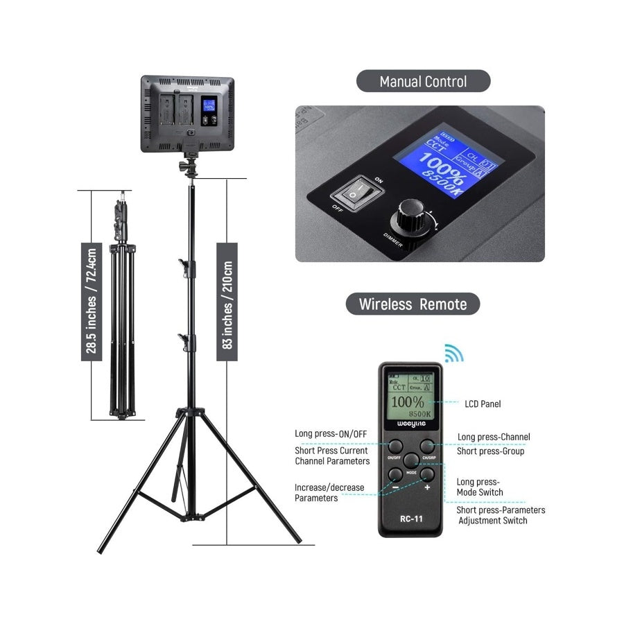 Viltrox Weeylite Sprite 20 Duo Kit Full Color RGB Video LED Light