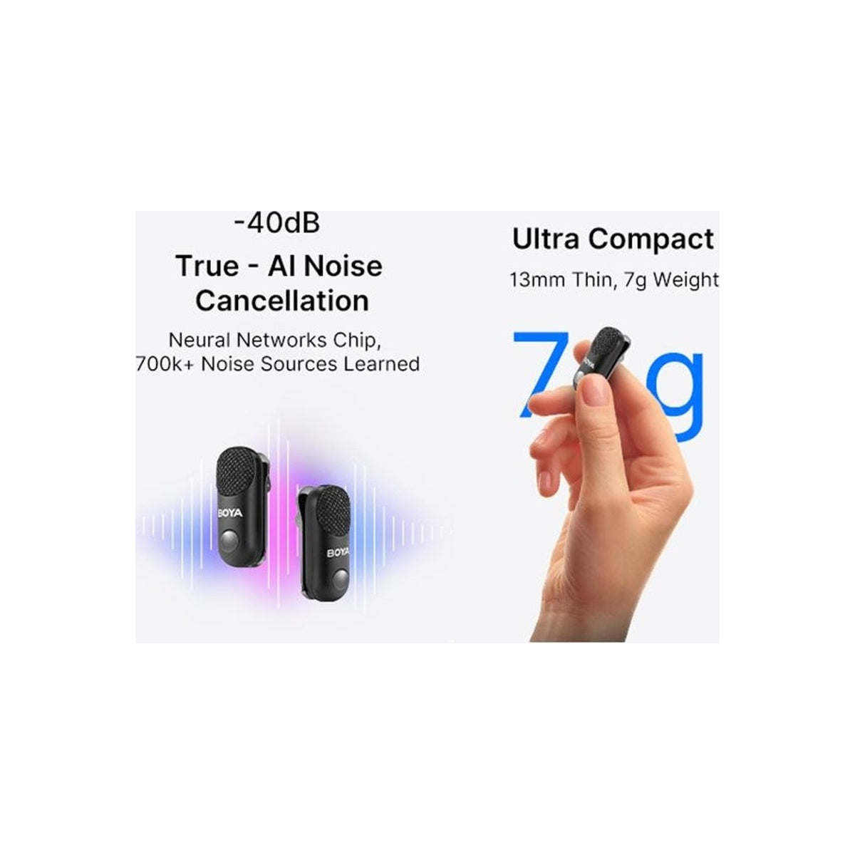 Boya Magic System Microphone All In One AI Powered Mic Wireless Transformable Shotgun