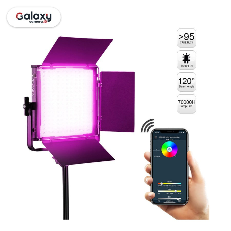 GVM-50RS RGB Video Light 2000K~5600K